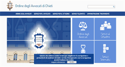 Desktop Screenshot of ordineavvocatichieti.it