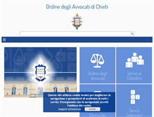 Tablet Screenshot of ordineavvocatichieti.it